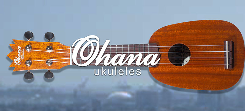 Ohana ukulele review - Ohana logo in picture