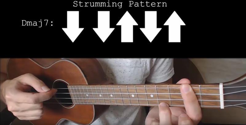 Dmaj7 strumming pattern - how to play lemonade strumming 2