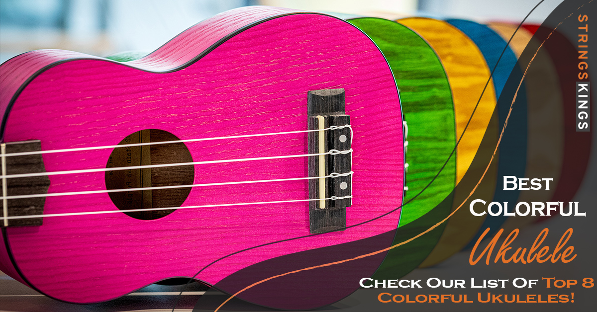 colorful ukuleles featured
