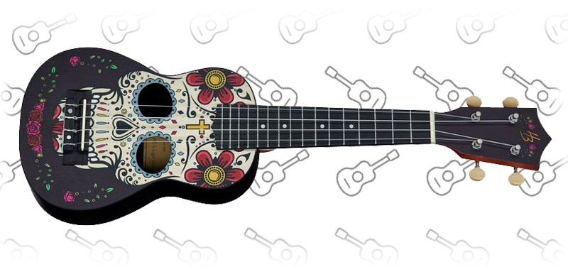 Harley Benton DOTU UKE-S Sugar Skull