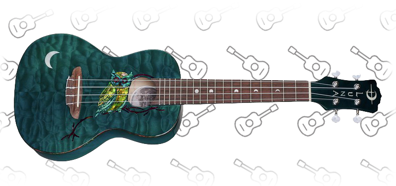 Luna Guitars Uke Owl Concert PU