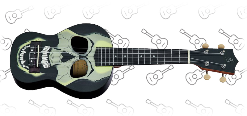 Harley Benton DOTU UKE-S Ghost Skull