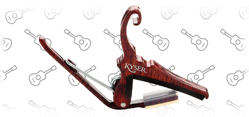 Kyser Quick-Change Capo for classical guitars, Rosewood, KGCRW 