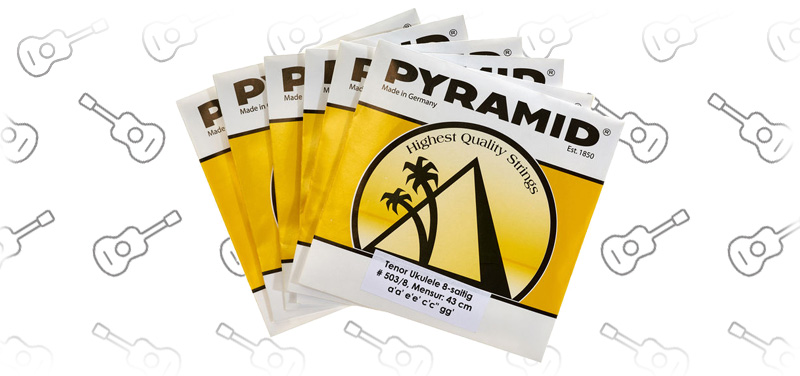 Pyramid Ukulele 8 string Set Tenor - Ukulele strings