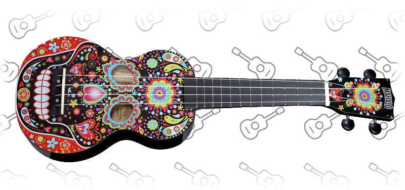 Mahalo Skull Ukulele