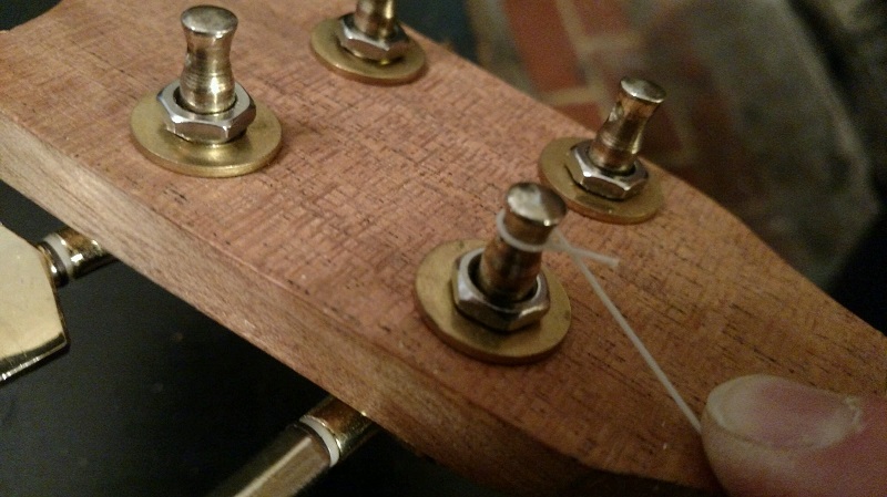 stringing to tuning peg