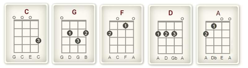 5 Most Popular Ukulele Chords