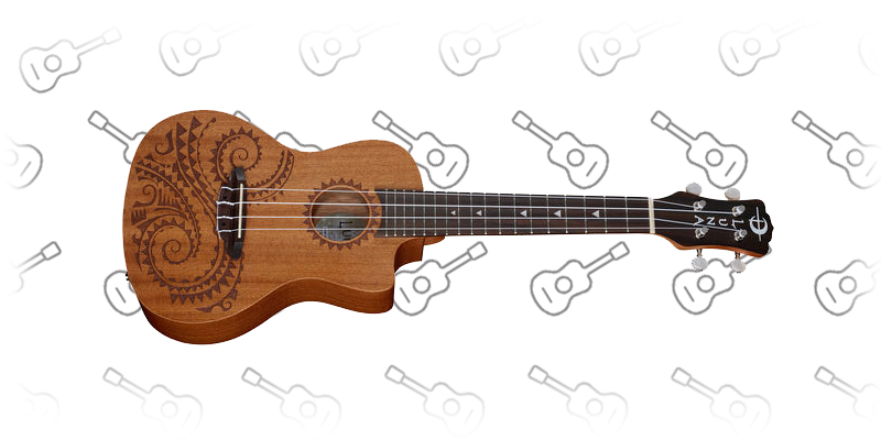 Luna Guitars Ukulele Concert Tattoo PU