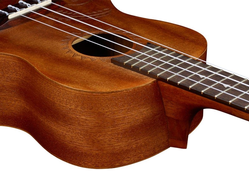 Luna Tattoo Concert Ukulele wood