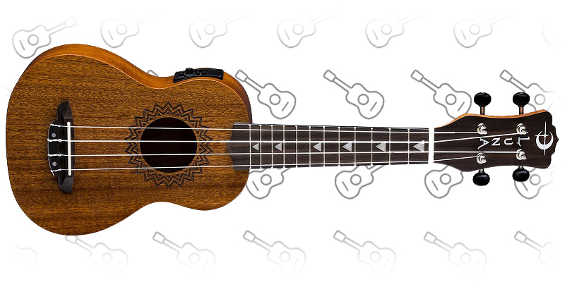 Luna Vintage Soprano Acoustic-Electric Ukulele