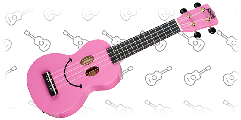 Mahalo Smiley Ukulele Pink