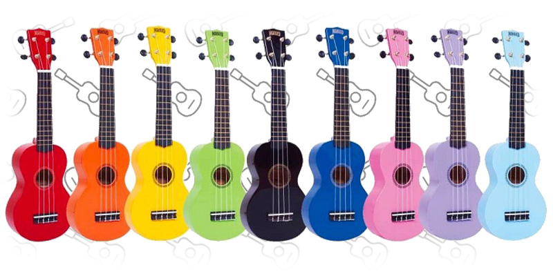 Mahalo Ukuleles Rainbow Series