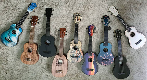 couple of ukuleles