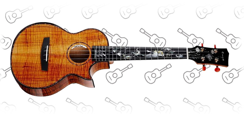 Enya Hand-Made Tenor Ukulele 5A Solid Hawaiian Koa