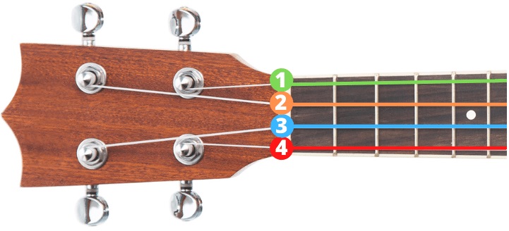 ukulele string numbers