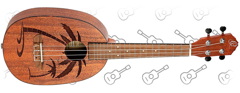 Ortega Guitars, 4-String Bonfire Series Pineapple Ukulele