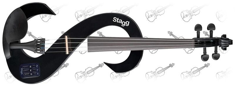 Stagg EVN 4 4 BK Silent Violin Set With Case 2