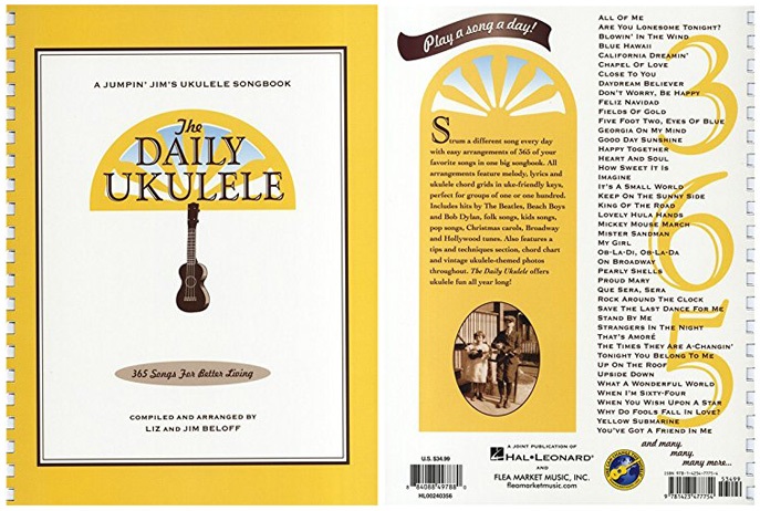 The Daily Ukulele 365 Songs for Better Living by Jim Beloff 2