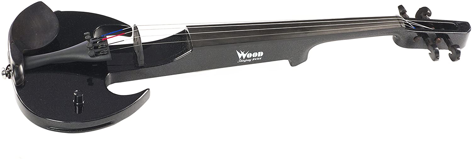 Wood Violin Stingray SV Series Electric Violin 4-String Metallic Black