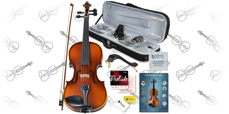 Bunnel Pupil Violin Outfit 4/4 Full Size By Kennedy Violins