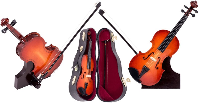 Broadway Gifts Violin Music Instrument Miniature Replica with Case