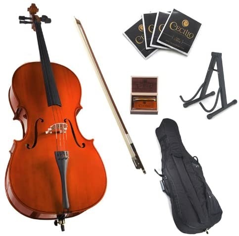 Cecilio Student Cello, CCO-100 Full Size Cello Kit