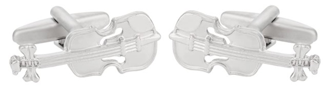 Cuff-Daddy Violin Cufflinks with Presentation Box