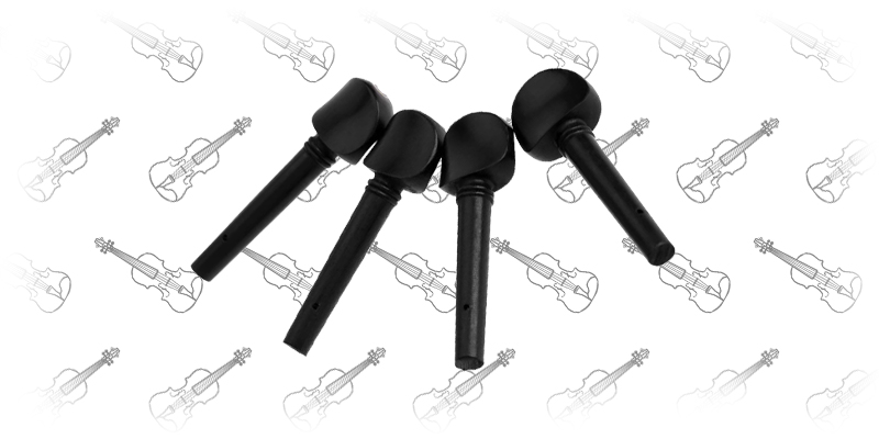 Docooler 4/4 Size Violin Fiddle Tuning Peg 4pcs Set