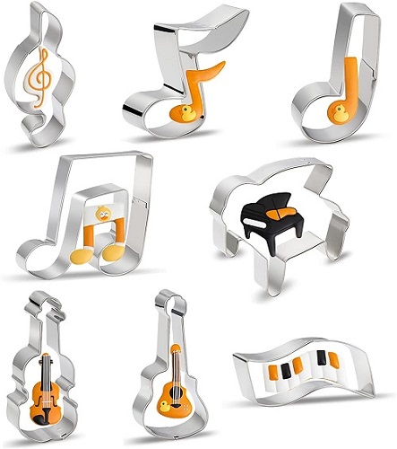 Music Note Cookie Cutter Shapes Set