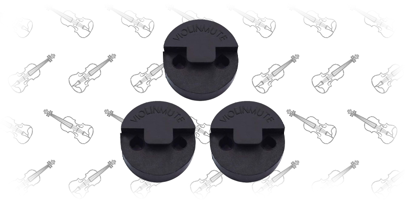 Raincol 3 Pack Rubber Violin Practice Mute