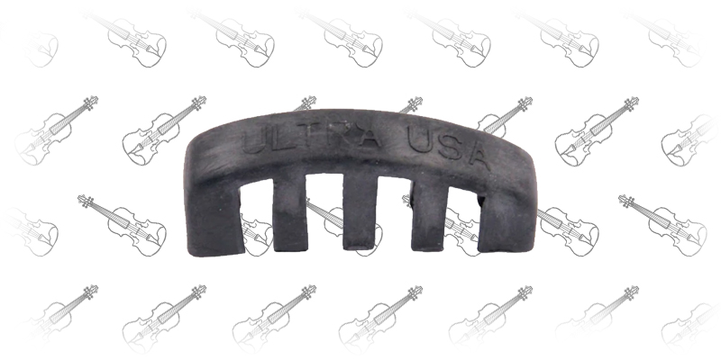 Ultra USA: Black Rubber Mute for 4/4 Violin