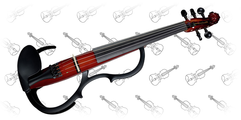 Yamaha Silent Series SV-255 Electric Violin - Shaded Brown