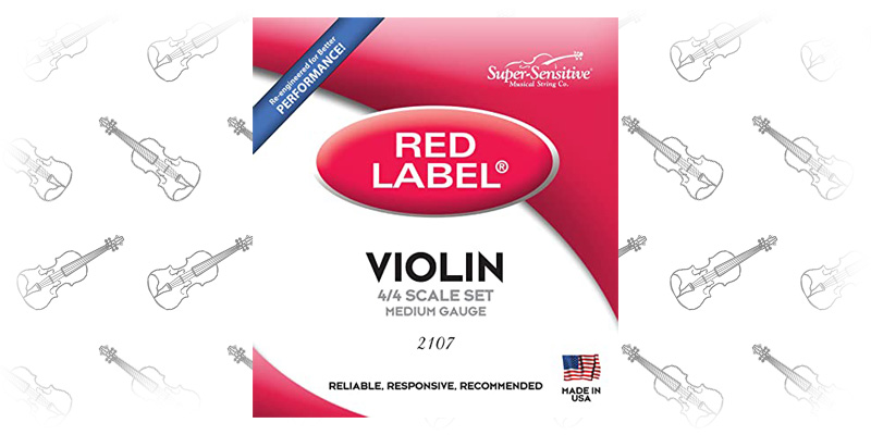 Super Sensitive Steelcore 4/4 Violin Strings: Set