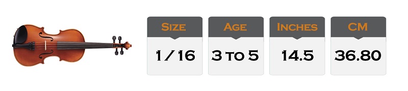 1/16 Violin Size