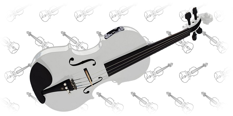 Cecilio CVNAE - Acoustic-Electric Violin in Pearl White1