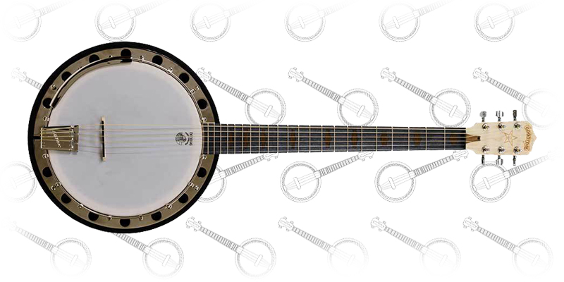 Deering Goodtime Six-R 6-string Banjo With Resonator