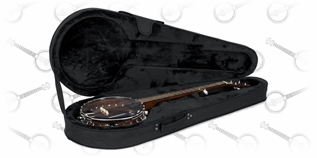 Carrion C-2901 Black Hardshell 5-string Resonator Banjo Case Renewed