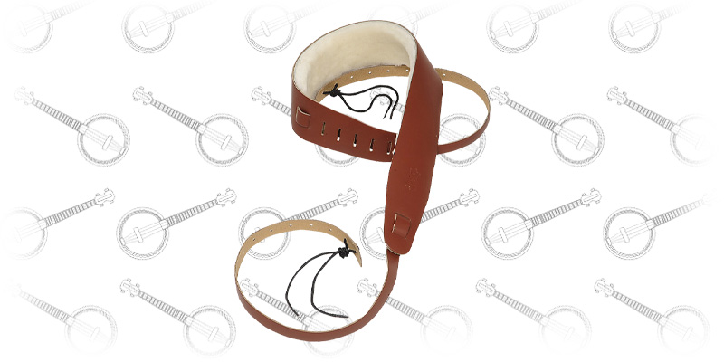 Levy's Leathers PM14-WAL Genuine Leather Banjo Strap