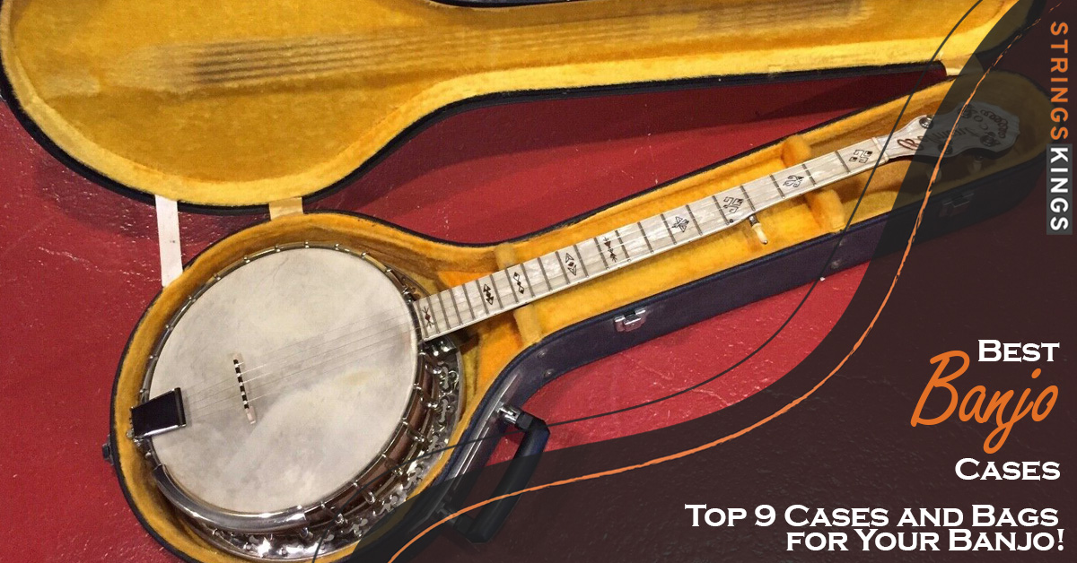 Carrion C-2901 Black Hardshell 5-string Resonator Banjo Case Renewed