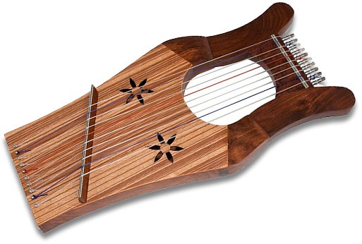 Mid-East Mini Kinnor Harp, 10 Strings