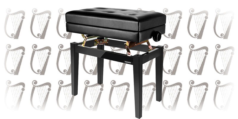 Neewer PU Leather Adjustable Harp Bench
