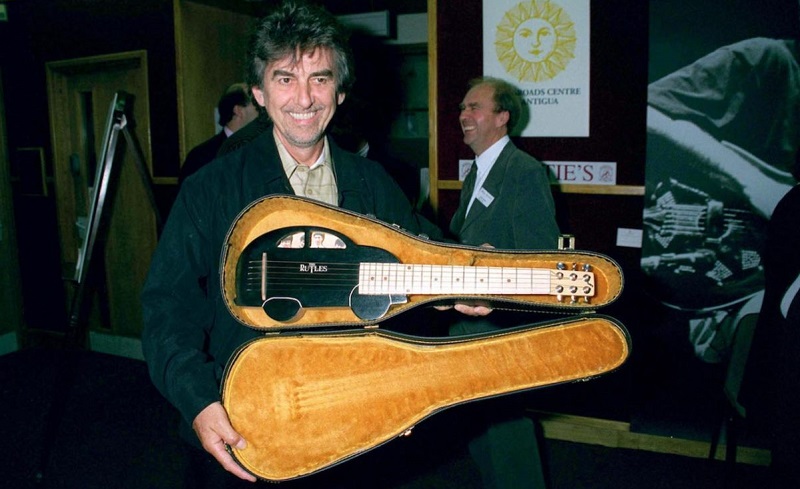 George Harrison Had a Large Ukulele Collection