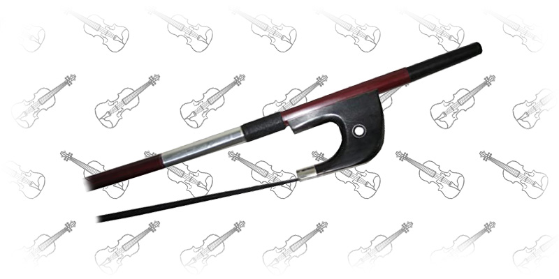 VingoBow New 3/4 Size Top Model Carbon Bass Bow Black Horsehair German Bass Bow Art No.200BGB 