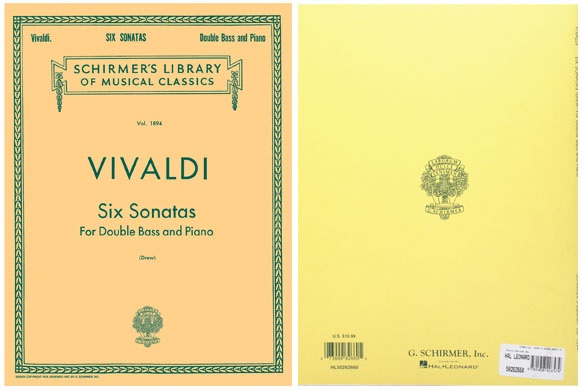Antonio Vivaldi Six Sonatas Double Bass And Piano
