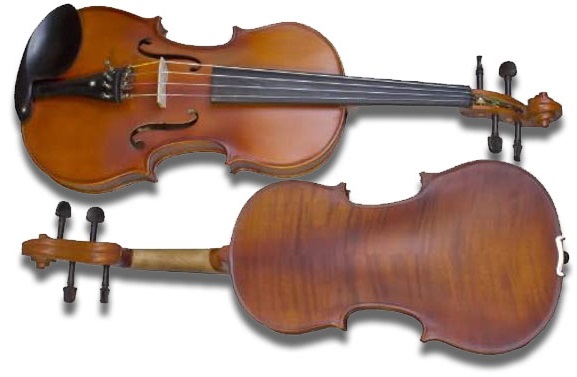 Cecilio CVA-500 Solidwood Ebony Fitted Viola