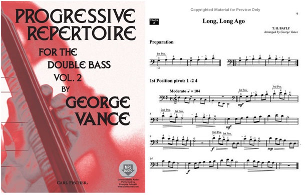Progressive Repertoire for the Double Bass - Vol. 2