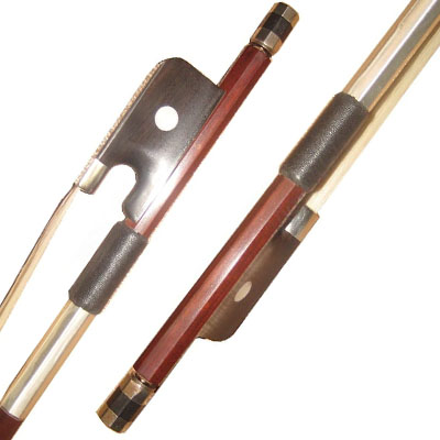 Real Mongolian Horse Hair MI&VI Classic Brazilwood Viola Bow for 13 Violas with Ebony Frog and Octagonal Silver Mount By MIVI Music Well Balanced Light Weight 
