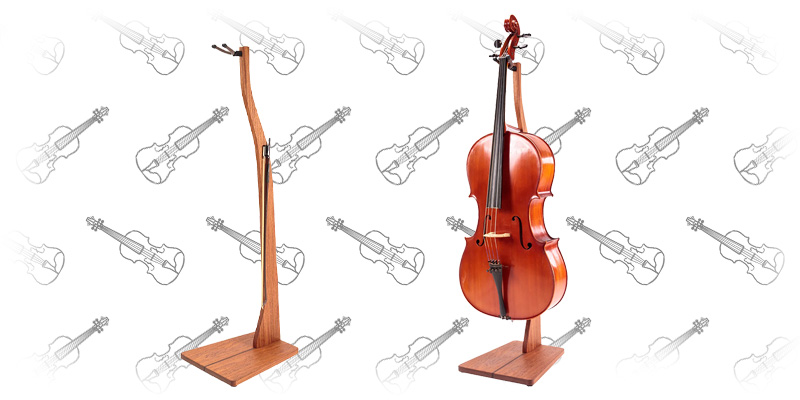 Zither Wooden Cello Stand