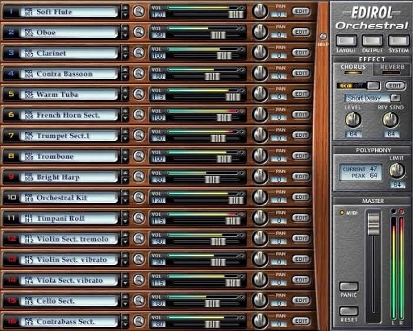 Edirol Orchestral VST Plugin