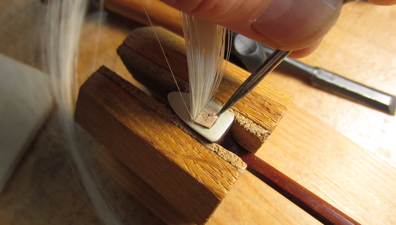 Horsehair is the Most Common Bow Material for Violins